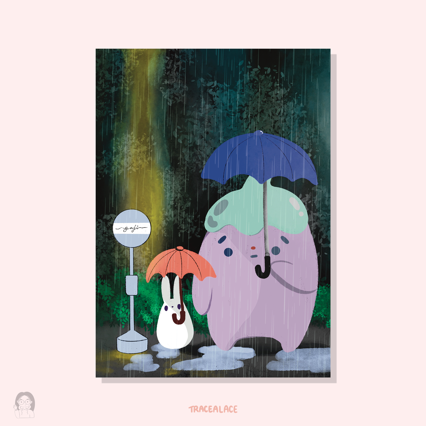 Gaji My Neighbor Totoro Art Print