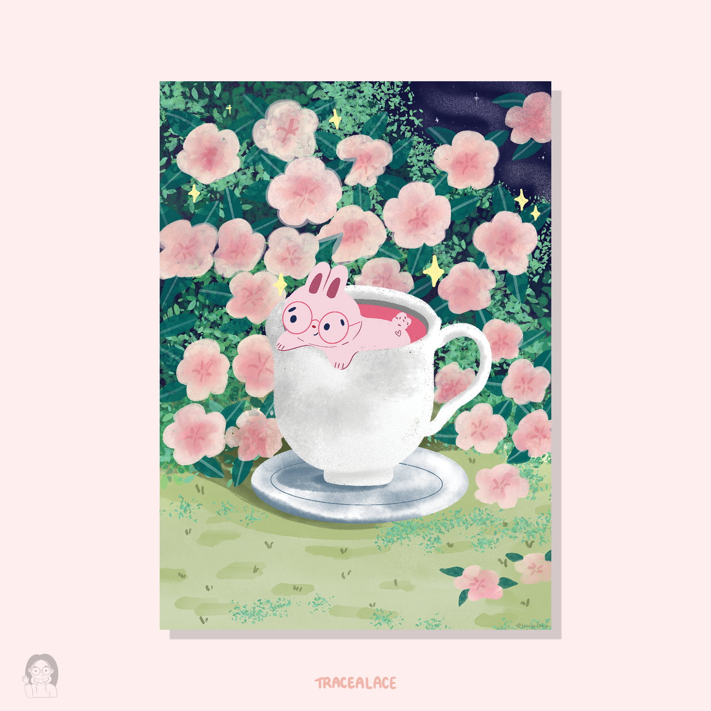 Brandi the Bunny Midnight Spring Adventures Art Print