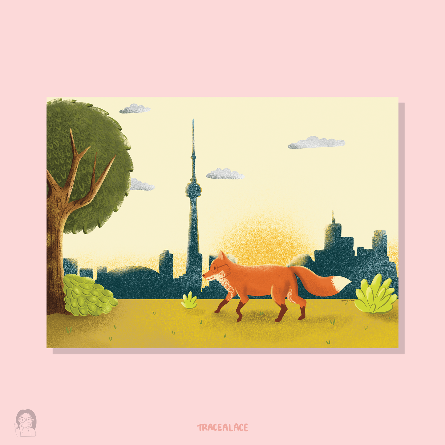 Fox in Toronto Art Print