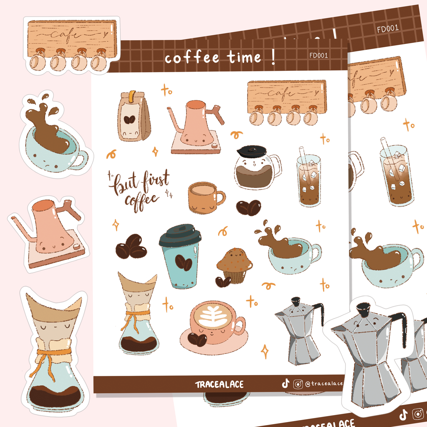 Coffee Time Sticker Sheet