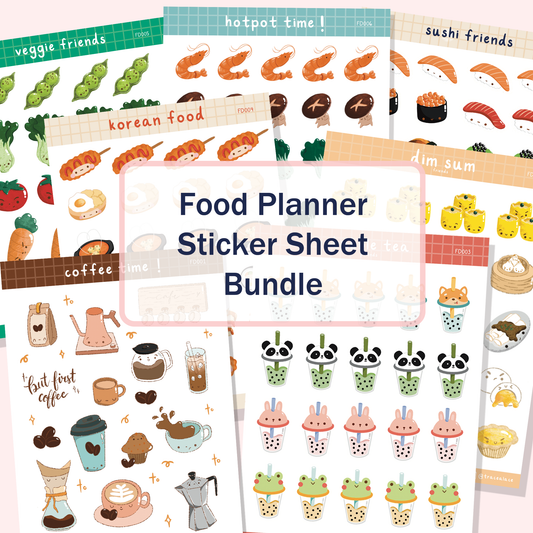 Food Sticker Sheet Bundle