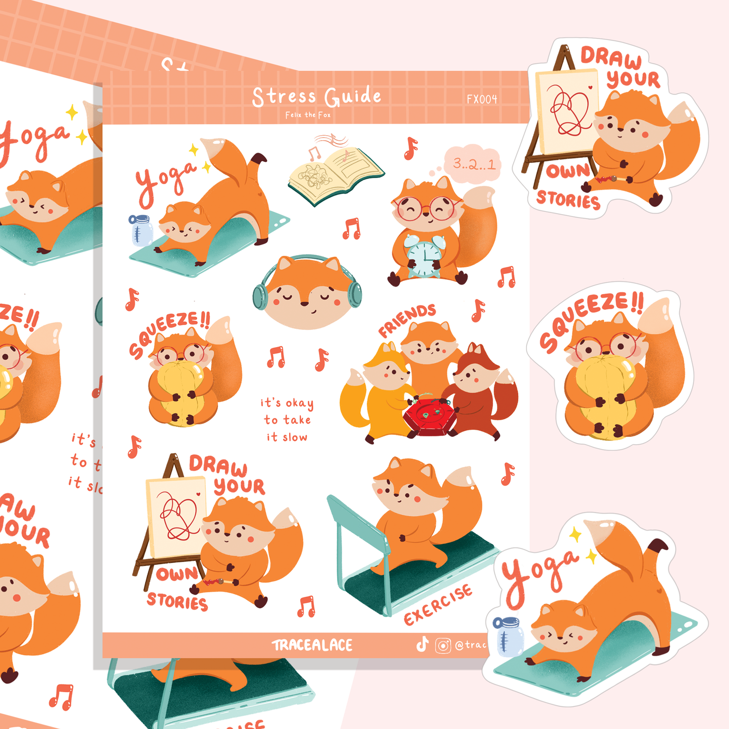 Stress Guide Sticker Sheet