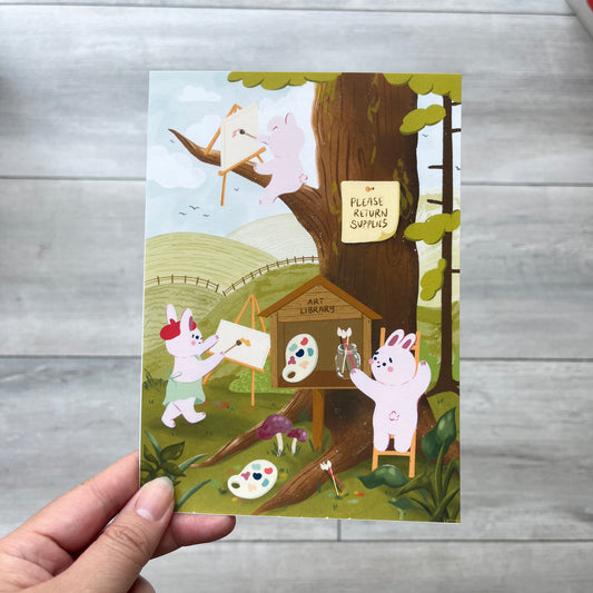 Creative Cottontails Art Print