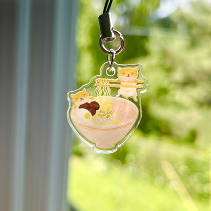 Shiba Ramen Phone Charm