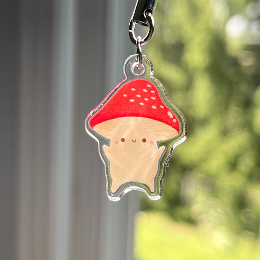 Mushroom Phone Charm