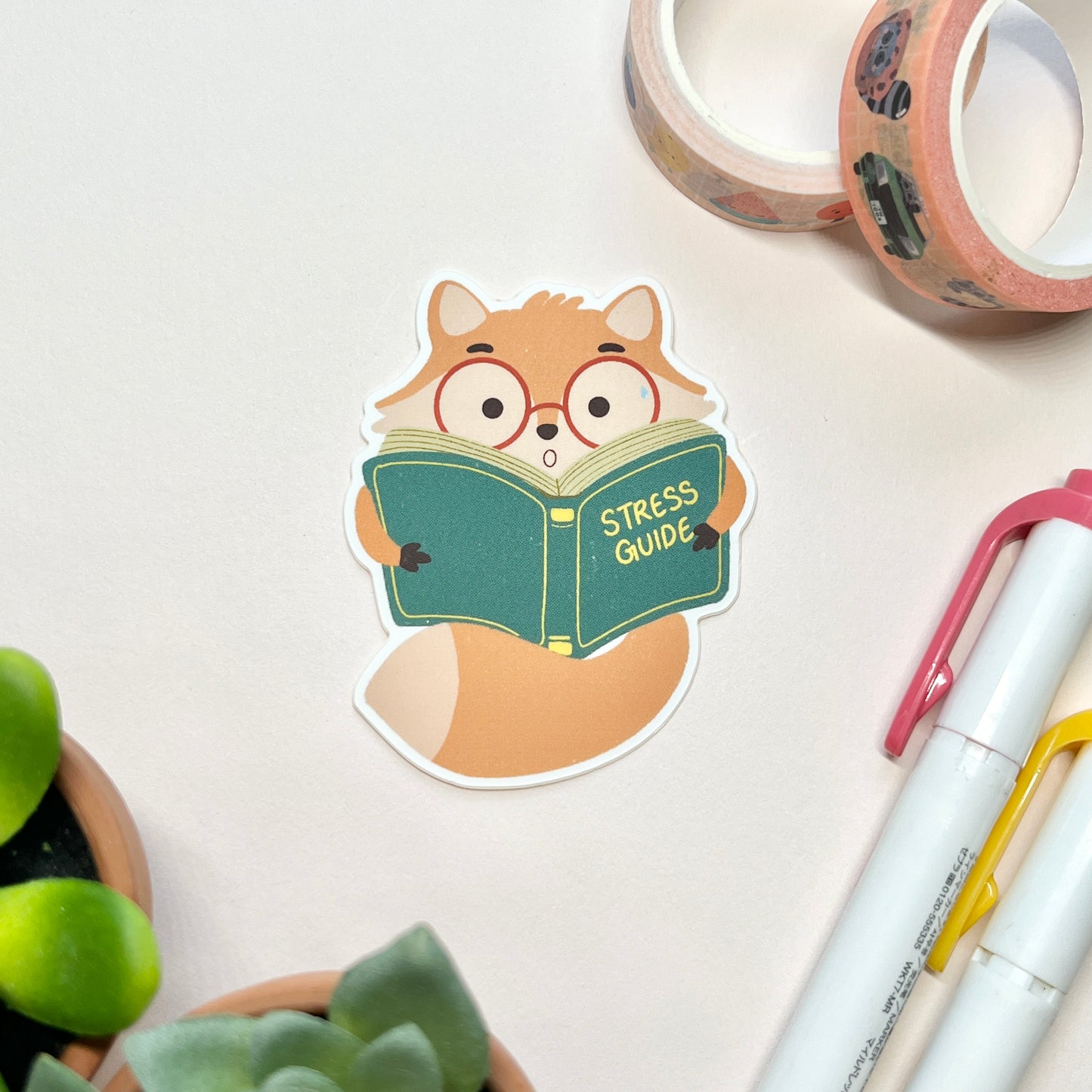 Stress Guide Fox Sticker ( Felix the Fox)