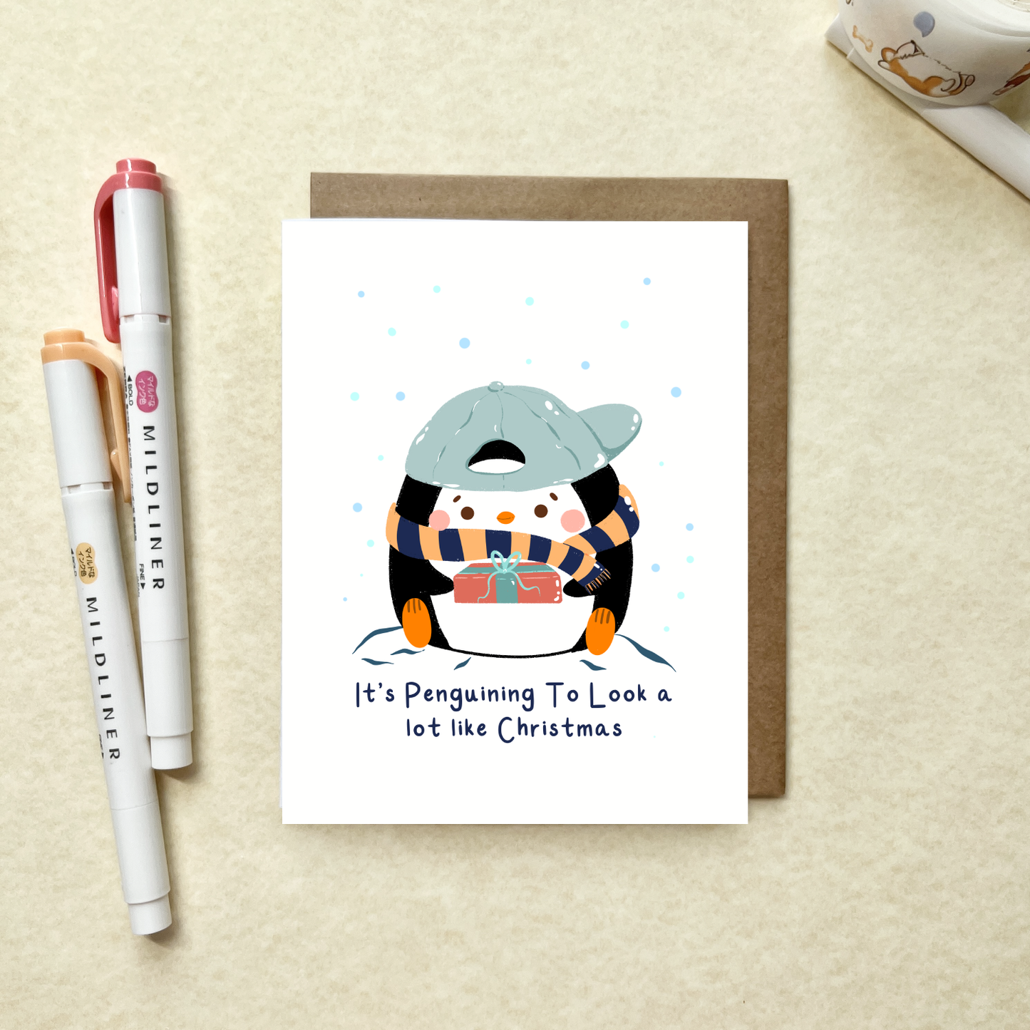 It's Penguining to Look a Lot like Christmas Card