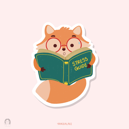 Stress Guide Fox Sticker ( Felix the Fox)