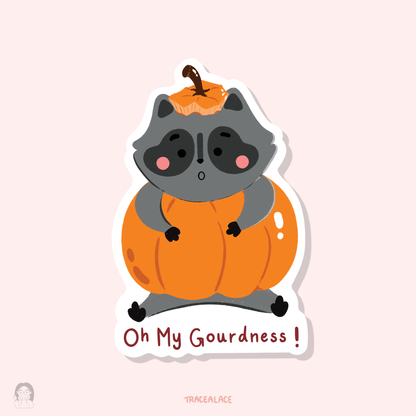 Oh My Gourdness Sticker