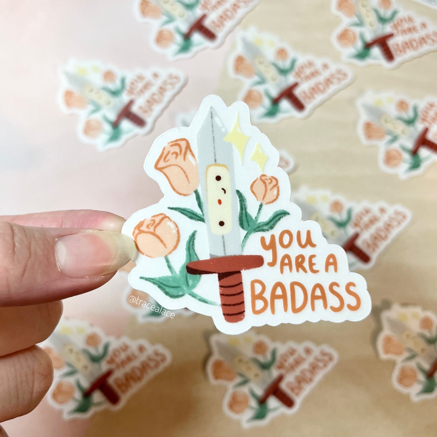 You Are a Badass Clear Sticker