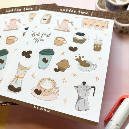 Coffee Time Sticker Sheet