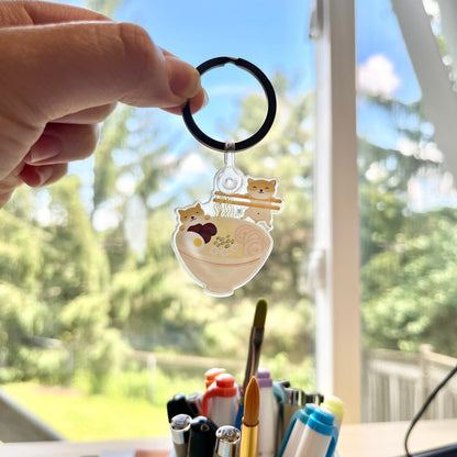 Shiba Ramen Keychain