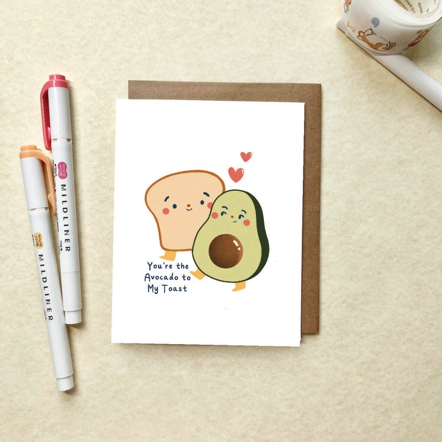 You're My Avocado to My Toast Valentines Day Card