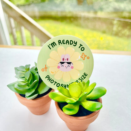 I'm Ready to Photosynthesize Brandi the Bunny Sticker