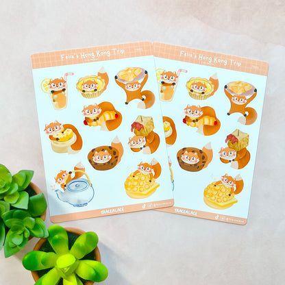 Felix the Fox Hong Kong Trip Sticker Sheet