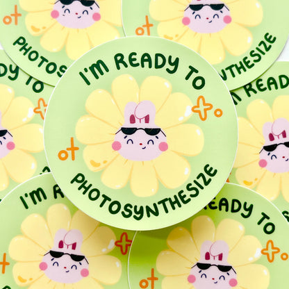 I'm Ready to Photosynthesize Brandi the Bunny Sticker