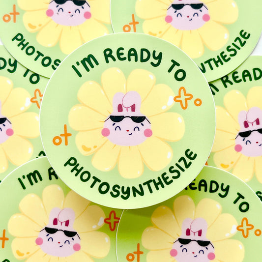 I'm Ready to Photosynthesize Brandi the Bunny Sticker