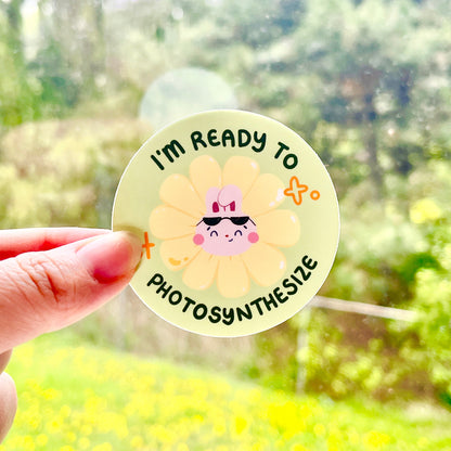 I'm Ready to Photosynthesize Brandi the Bunny Sticker