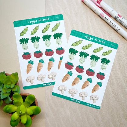 Veggie Friends Sticker Sheet