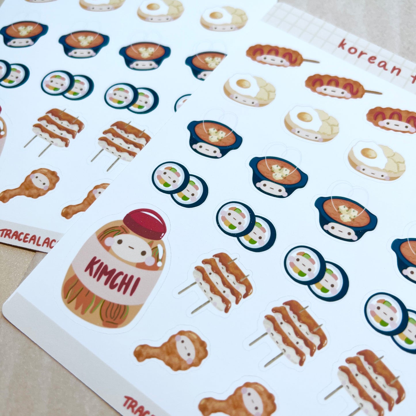 Korean Food Sticker Sheet