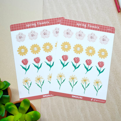 Spring Flower Sticker Sheet