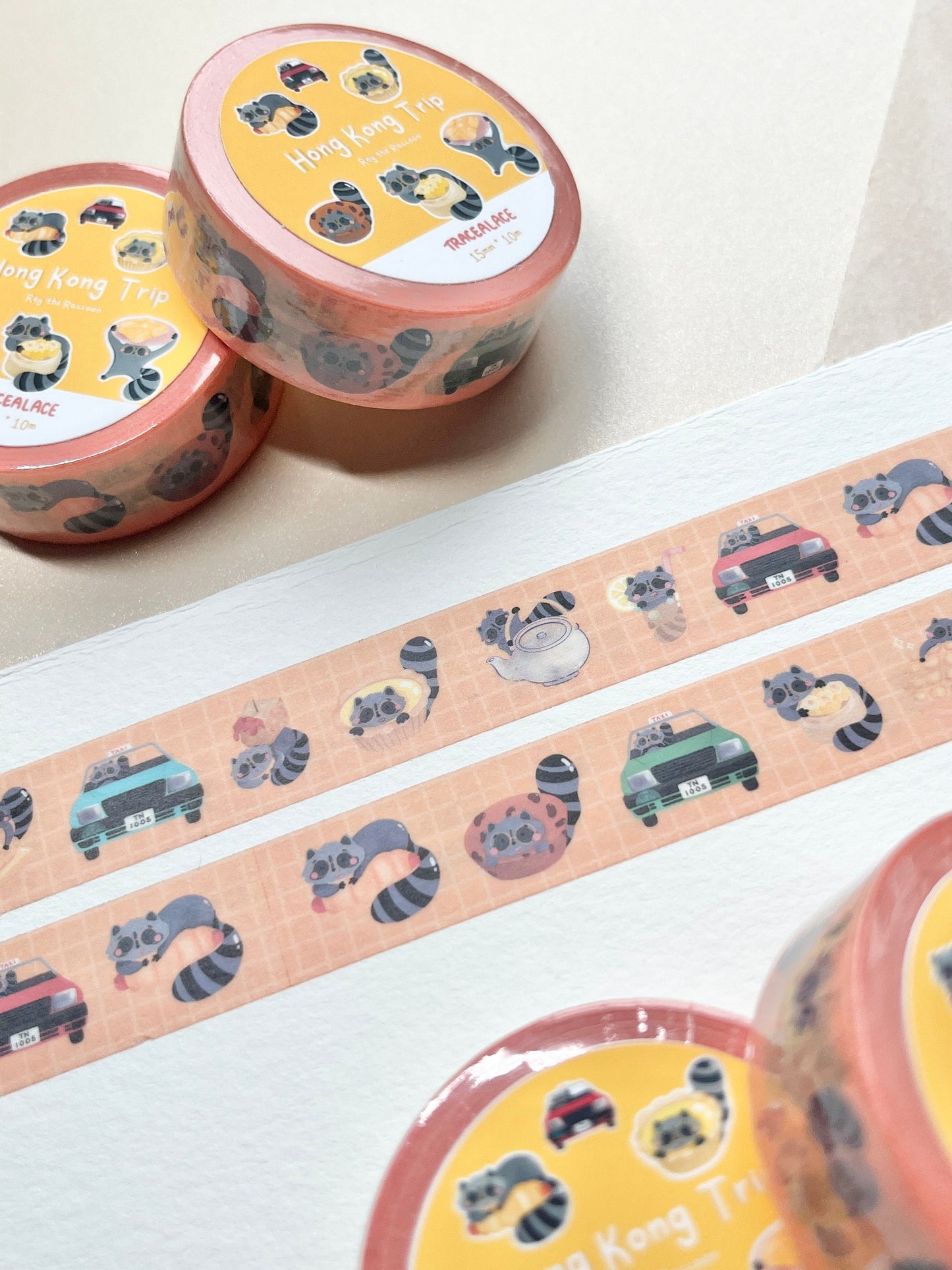 Roy the Raccoon Hong Kong Trip Washi Tape