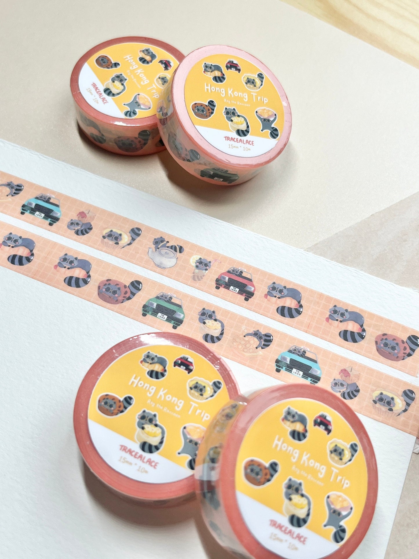 Roy the Raccoon Hong Kong Trip Washi Tape