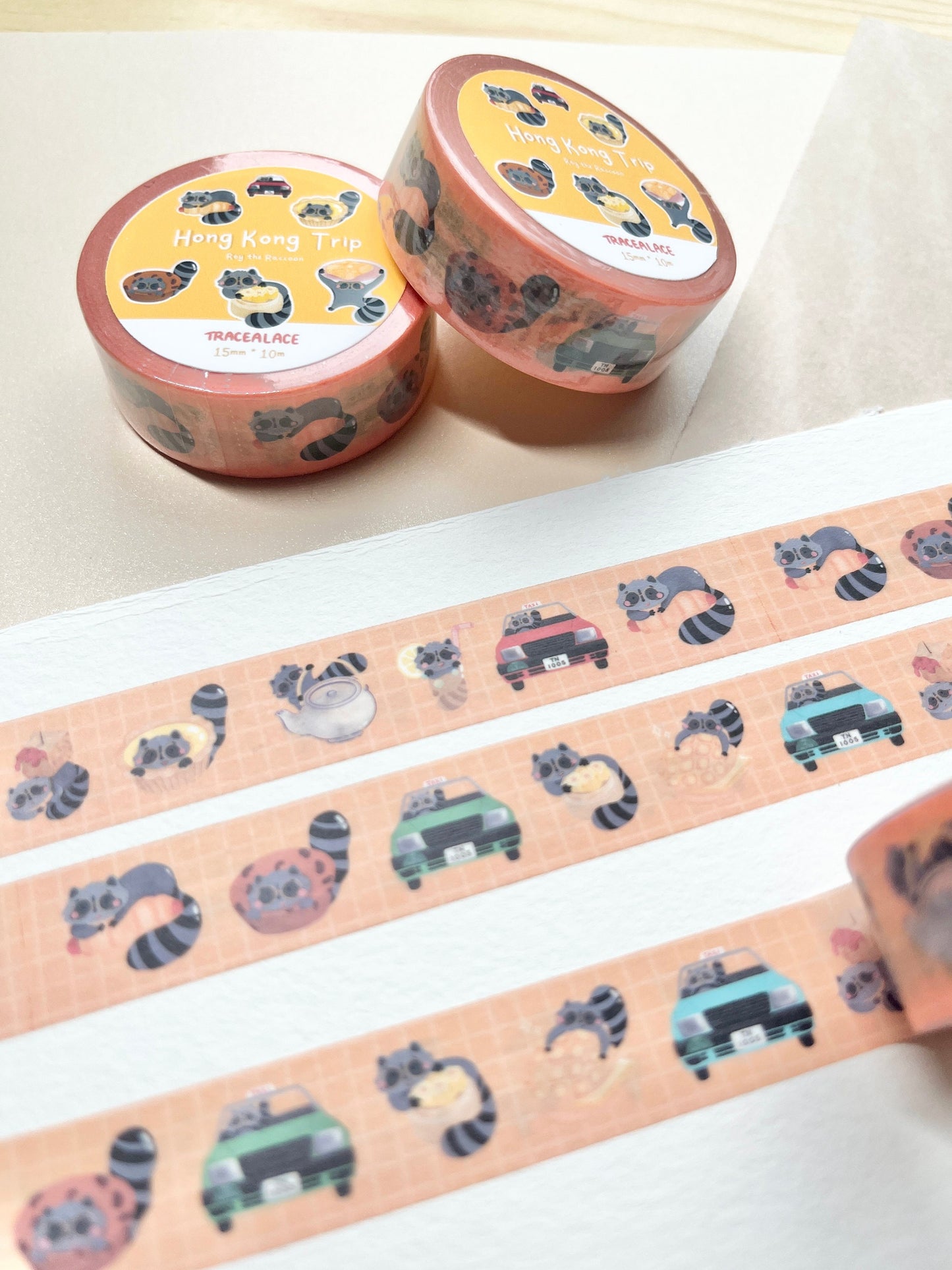 Roy the Raccoon Hong Kong Trip Washi Tape