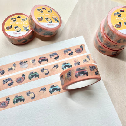 Roy the Raccoon Hong Kong Trip Washi Tape