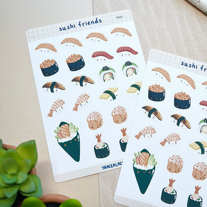 Sushi Friends Sticker Sheet