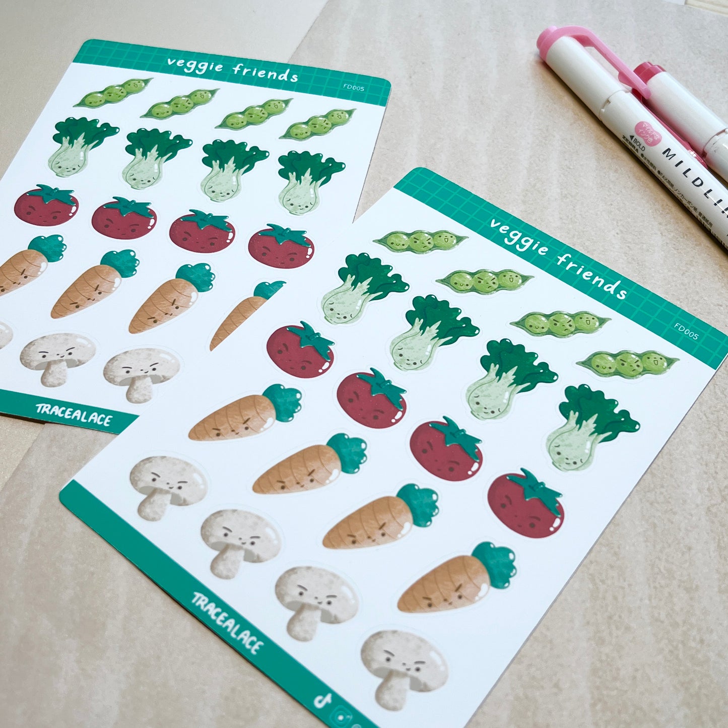 Veggie Friends Sticker Sheet