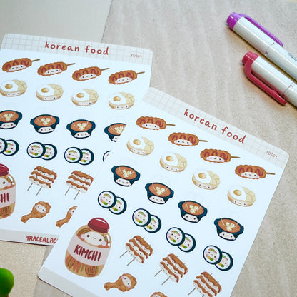 Korean Food Sticker Sheet